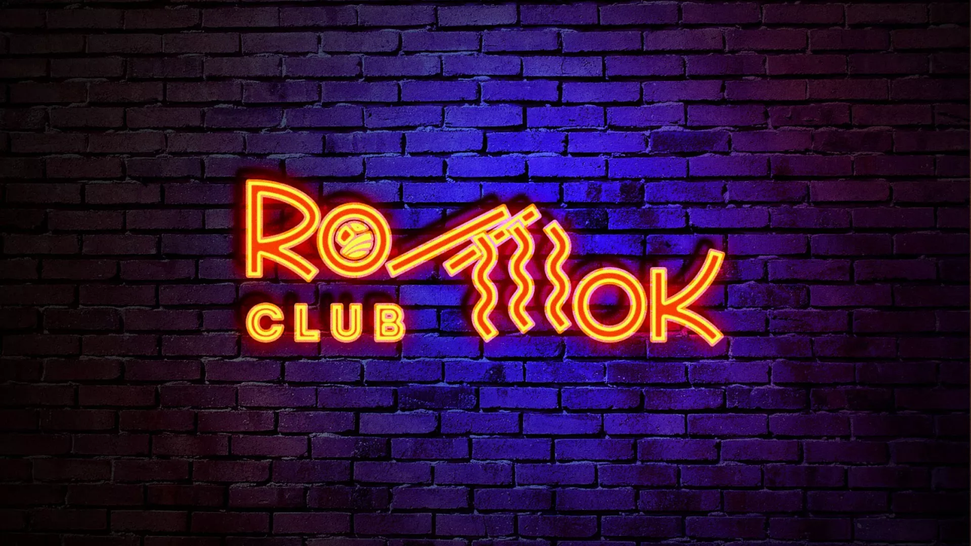 Разработка интерьерной вывески суши-бара «Roll Wok Club» в Благодарном